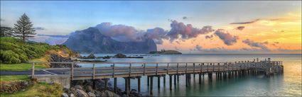 Sunset - Lord Howe Island Jetty - NSW (PBH4 00 11738)